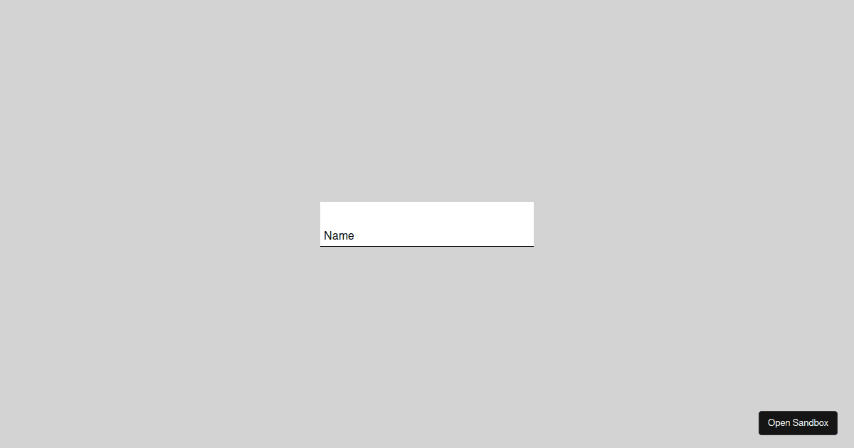 input style - Codesandbox