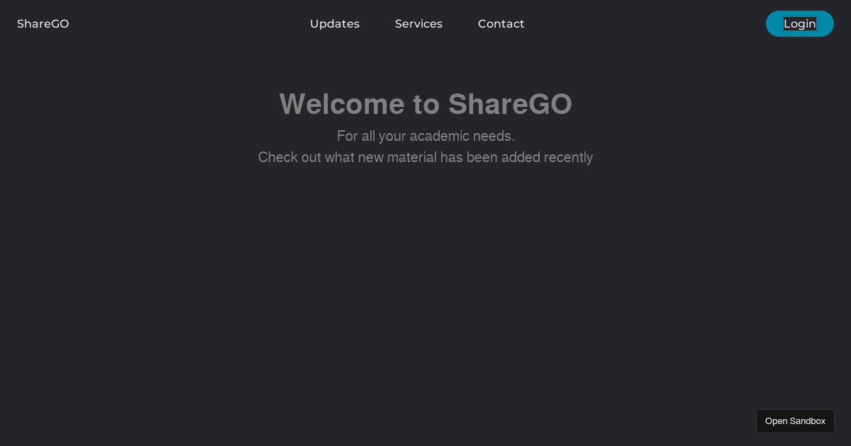 Notes Sharing Project (forked) - Codesandbox