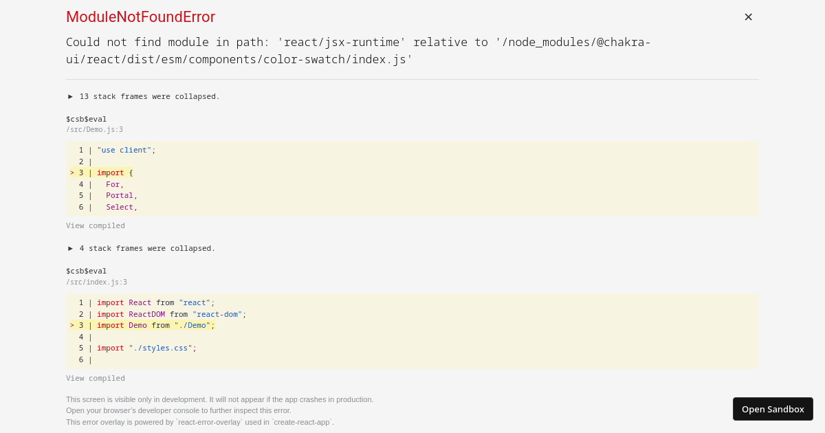 ReactJS Playground (forked) - Codesandbox