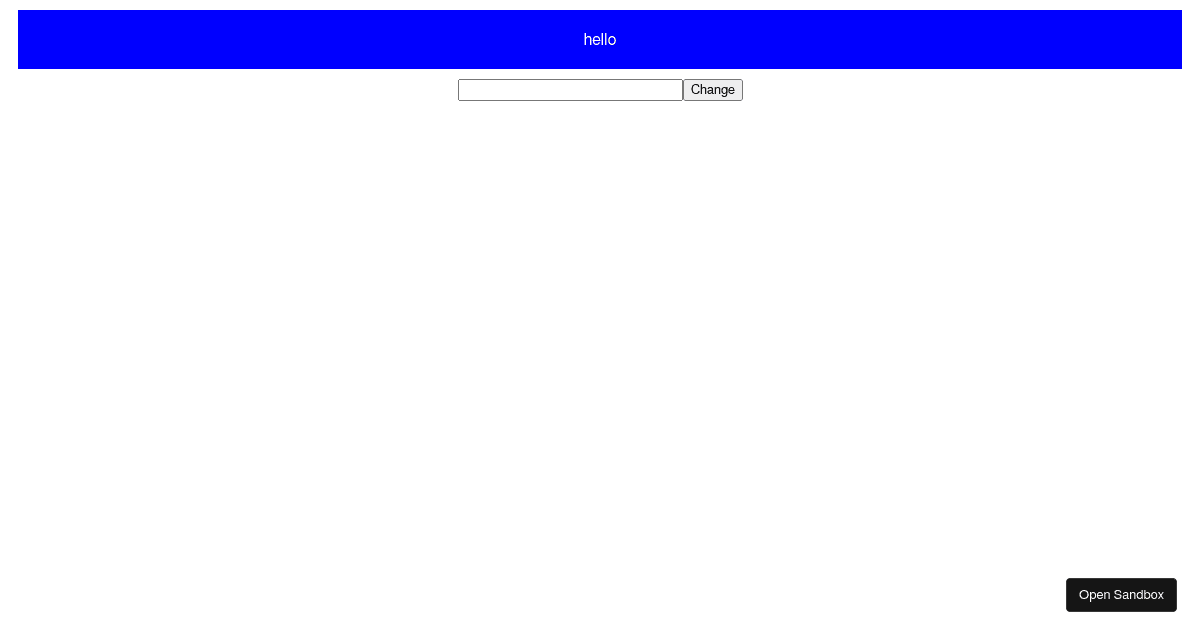 react - Codesandbox