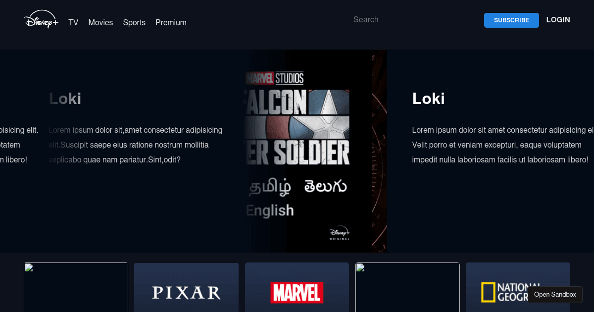 Movie app - Codesandbox