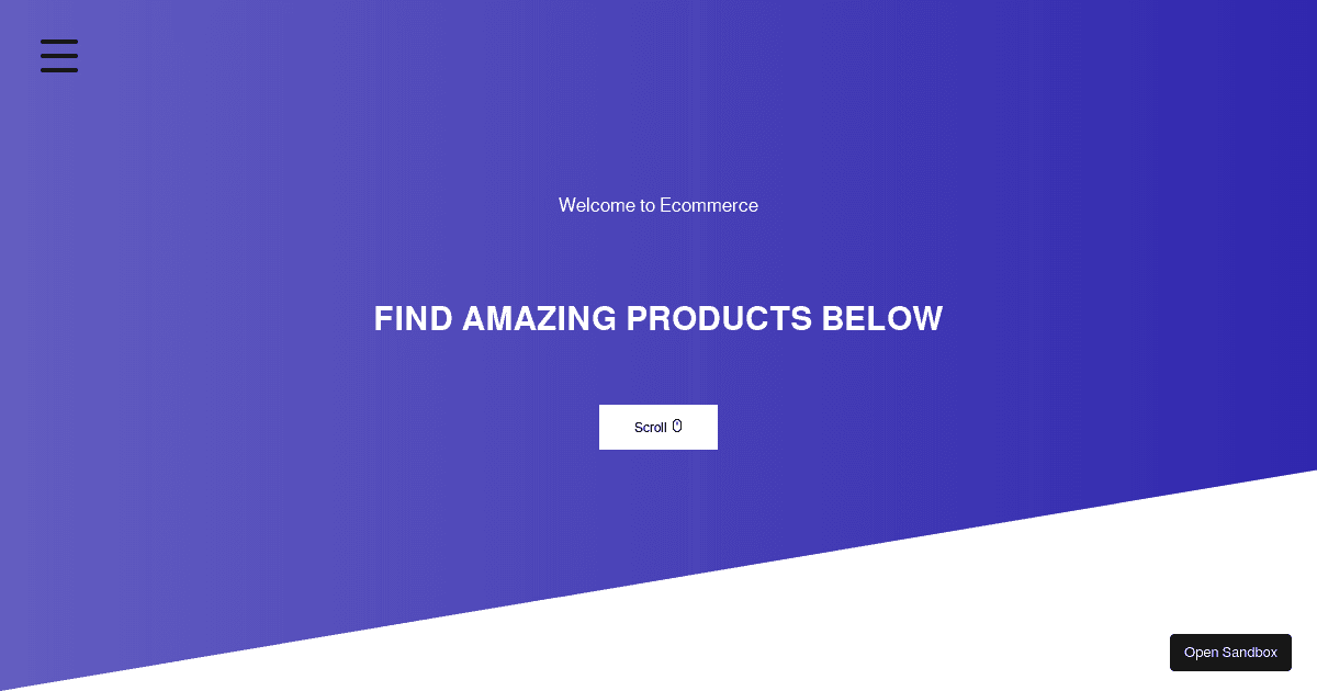 E-commerce App (forked) - Codesandbox