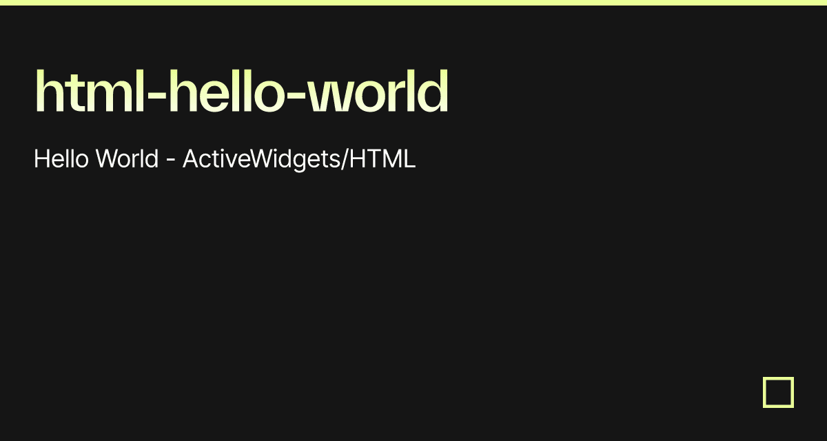 Html-hello-world - Codesandbox