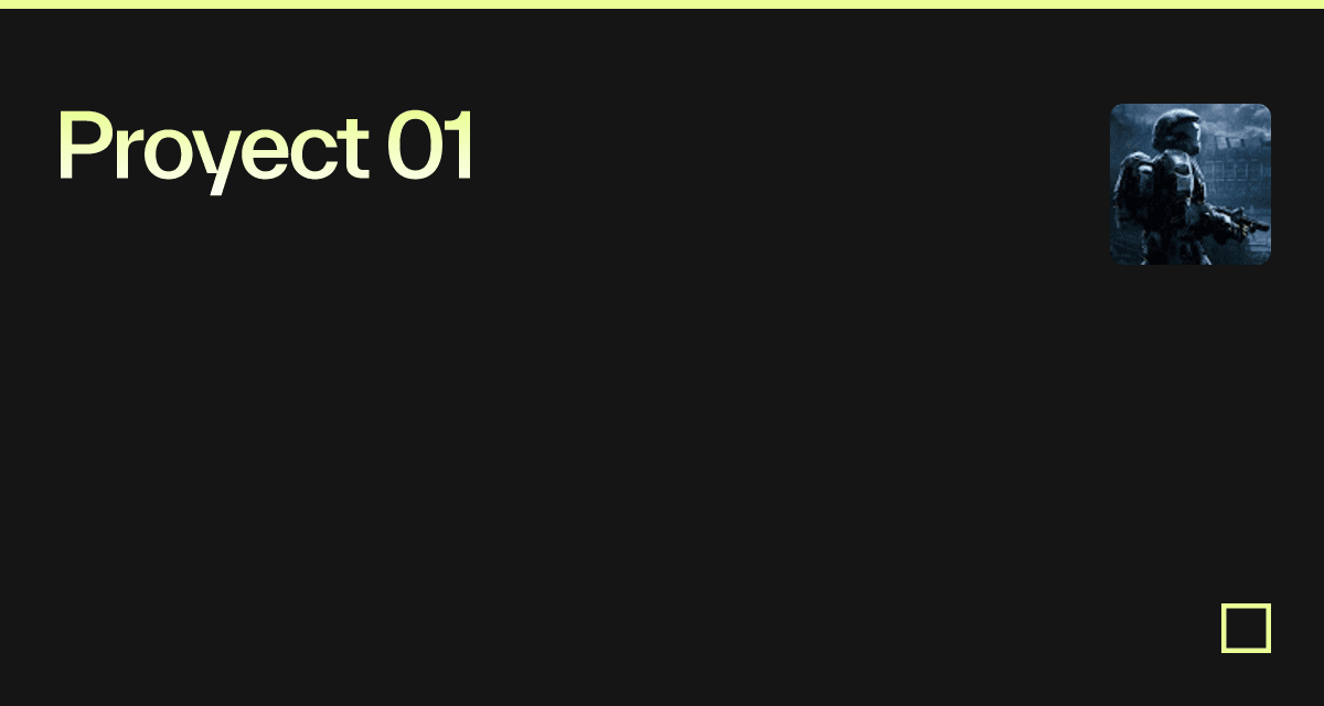 Proyect 01 - Codesandbox