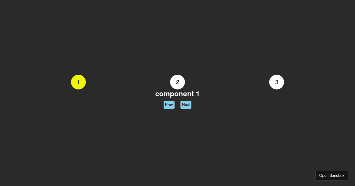 stepper - Codesandbox