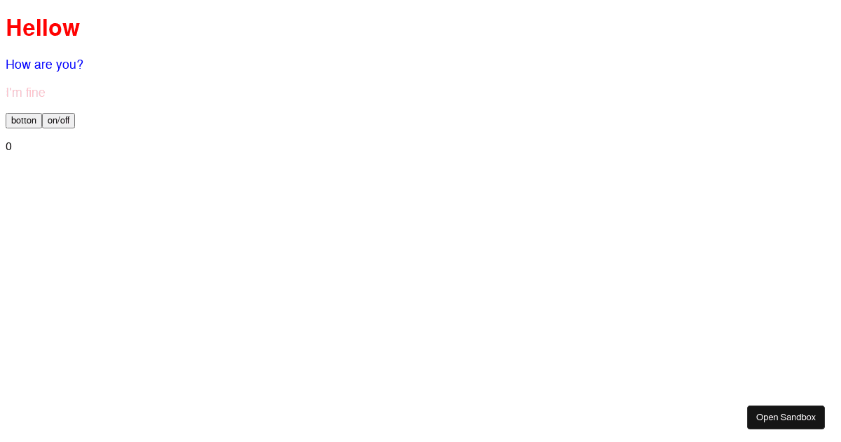 react - Codesandbox