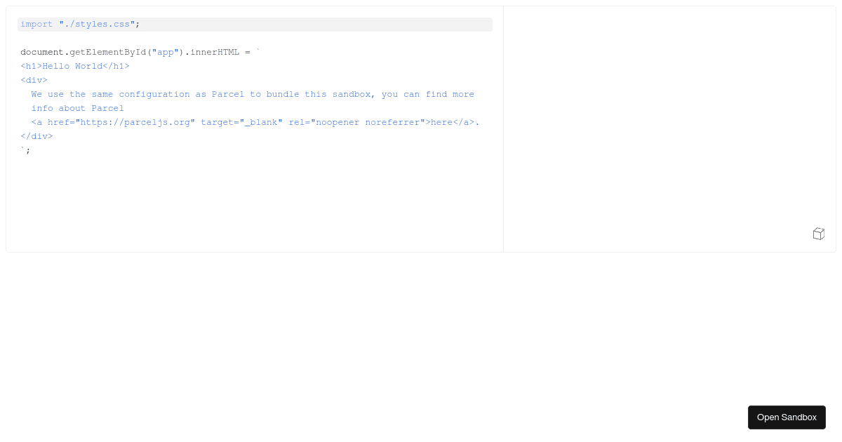 sandpack-project - Codesandbox