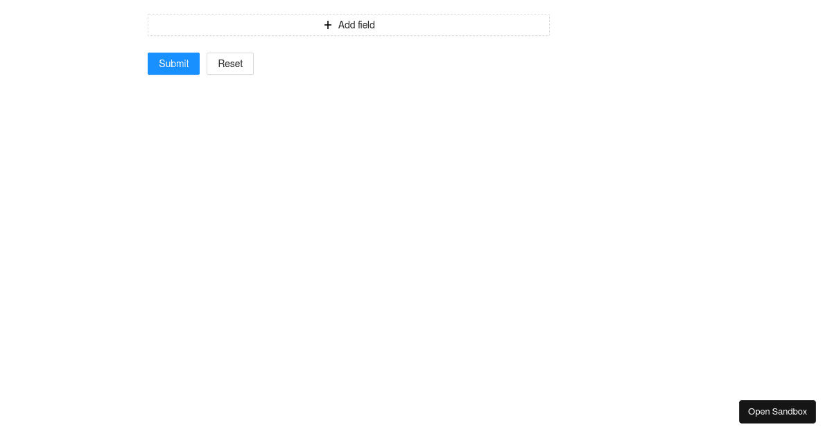 Dynamic Form Item - ant-design-vue@3.2.20 - Codesandbox