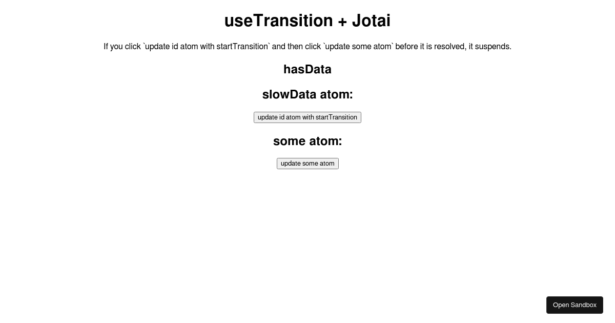 jotai x useTransition - Codesandbox