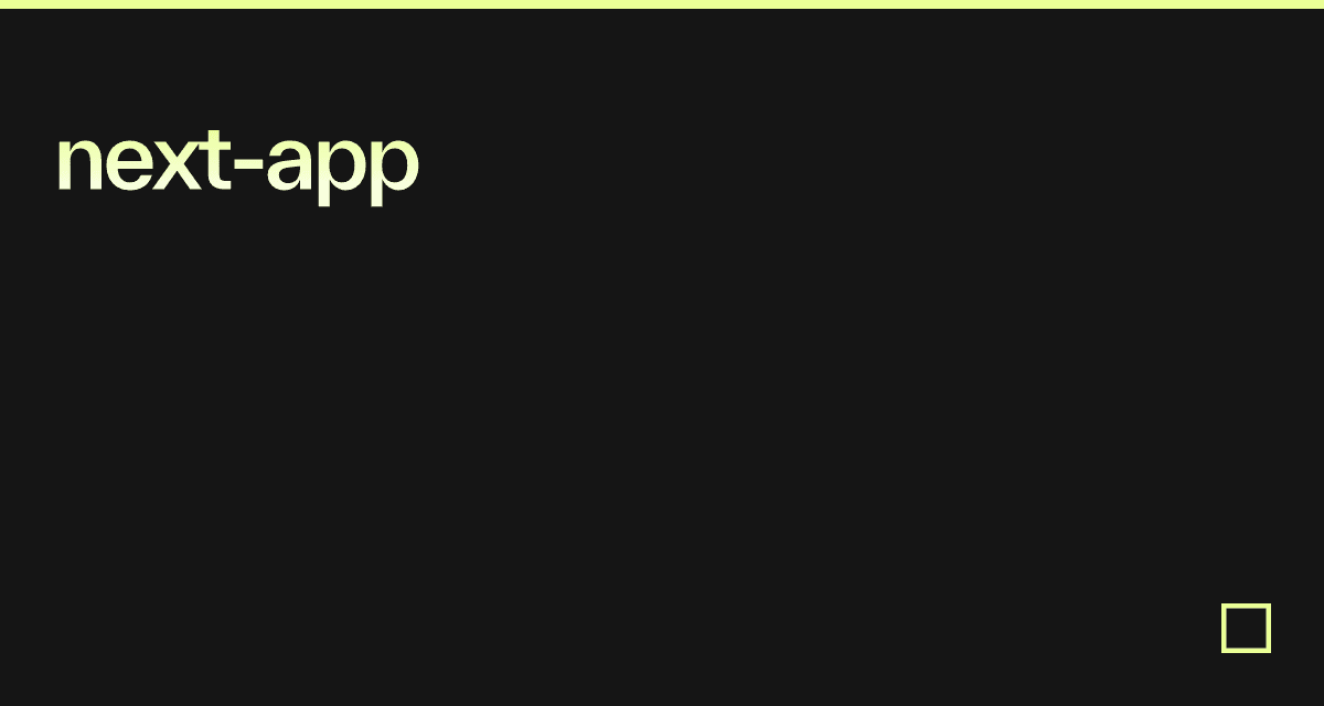 next-app - Codesandbox