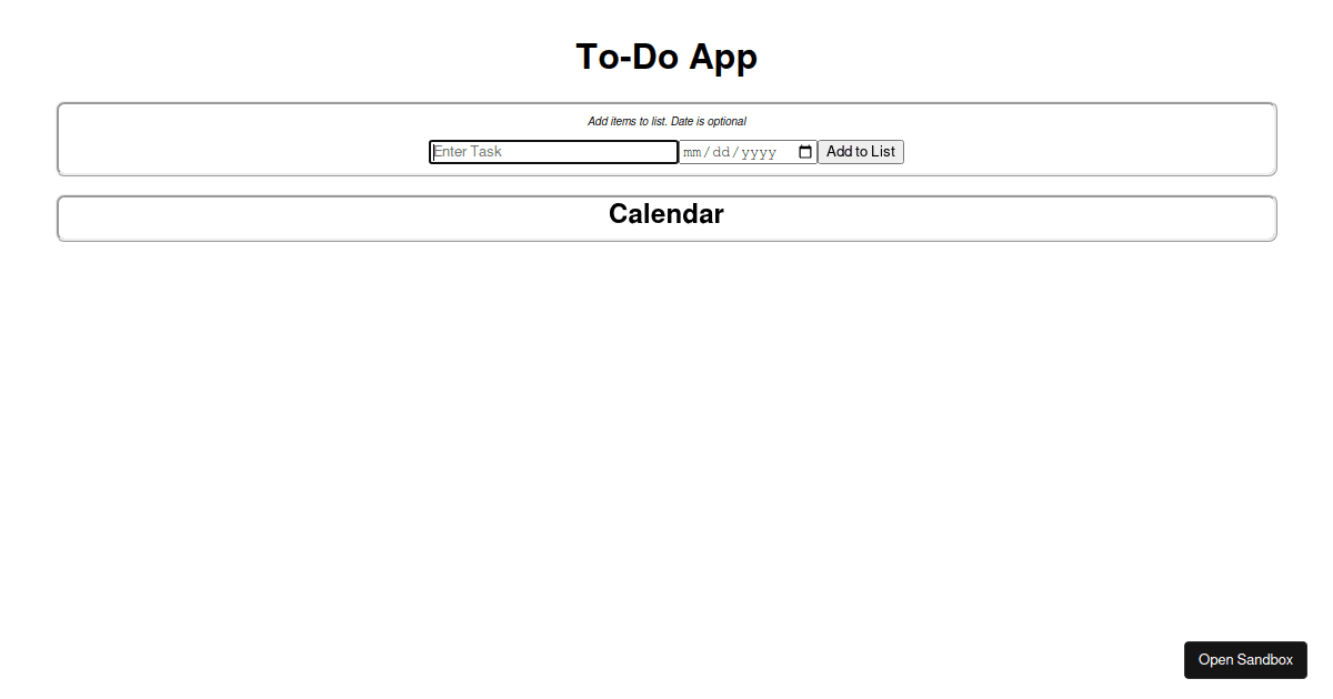 todo - Codesandbox