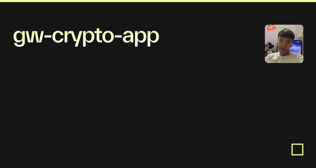 gwcryptoapp Codesandbox
