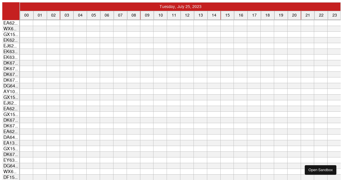 Timeline Demo - Base Example - Codesandbox
