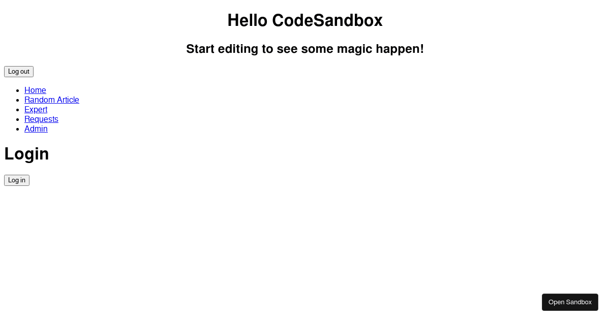 reactroutersomeroutesnotmatching Codesandbox