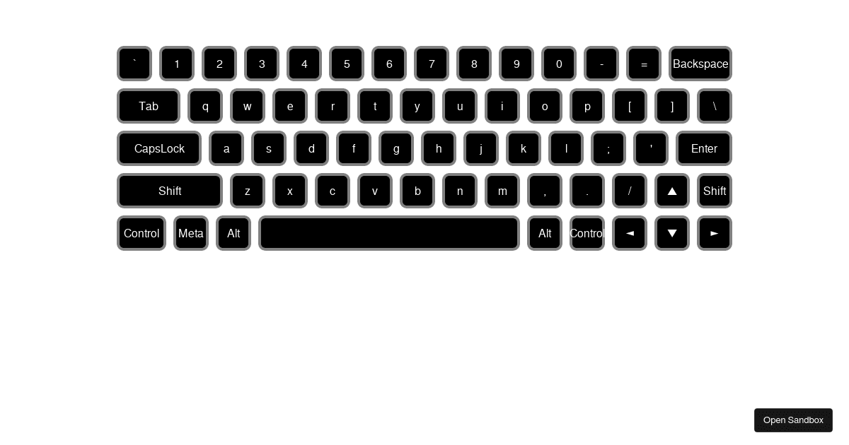 Virtual Keyboard - Codesandbox