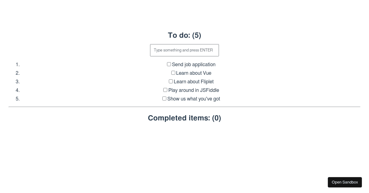 vue - Codesandbox