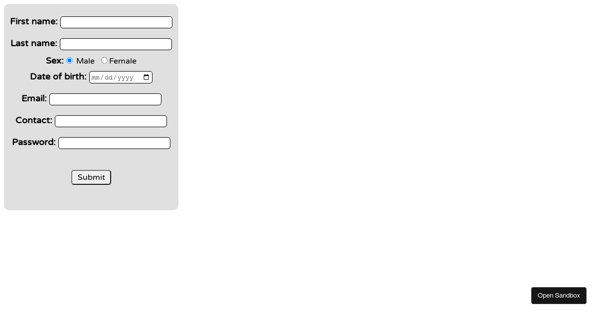 Learning React (forked) - Codesandbox