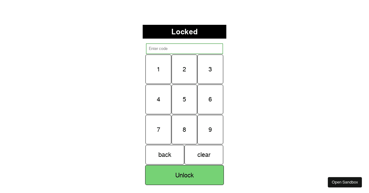 react - Codesandbox