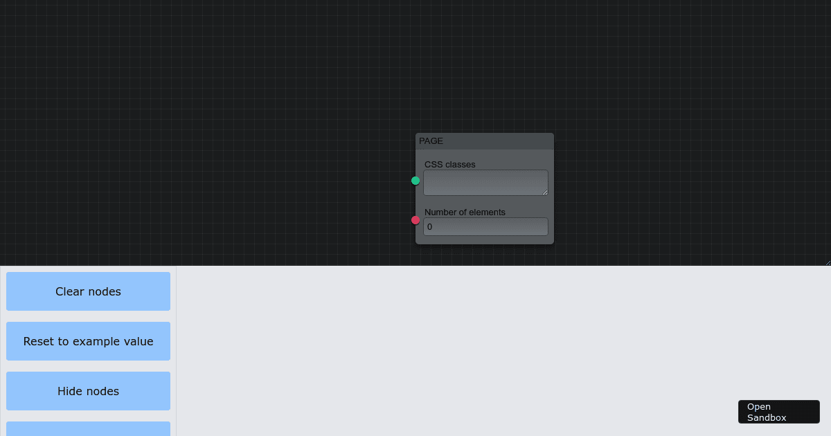 Node page builder (forked) - Codesandbox