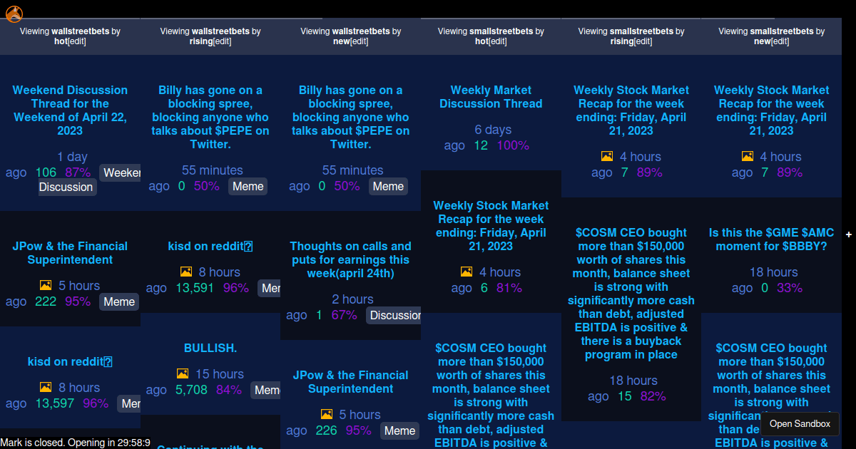 foxfeed - Codesandbox