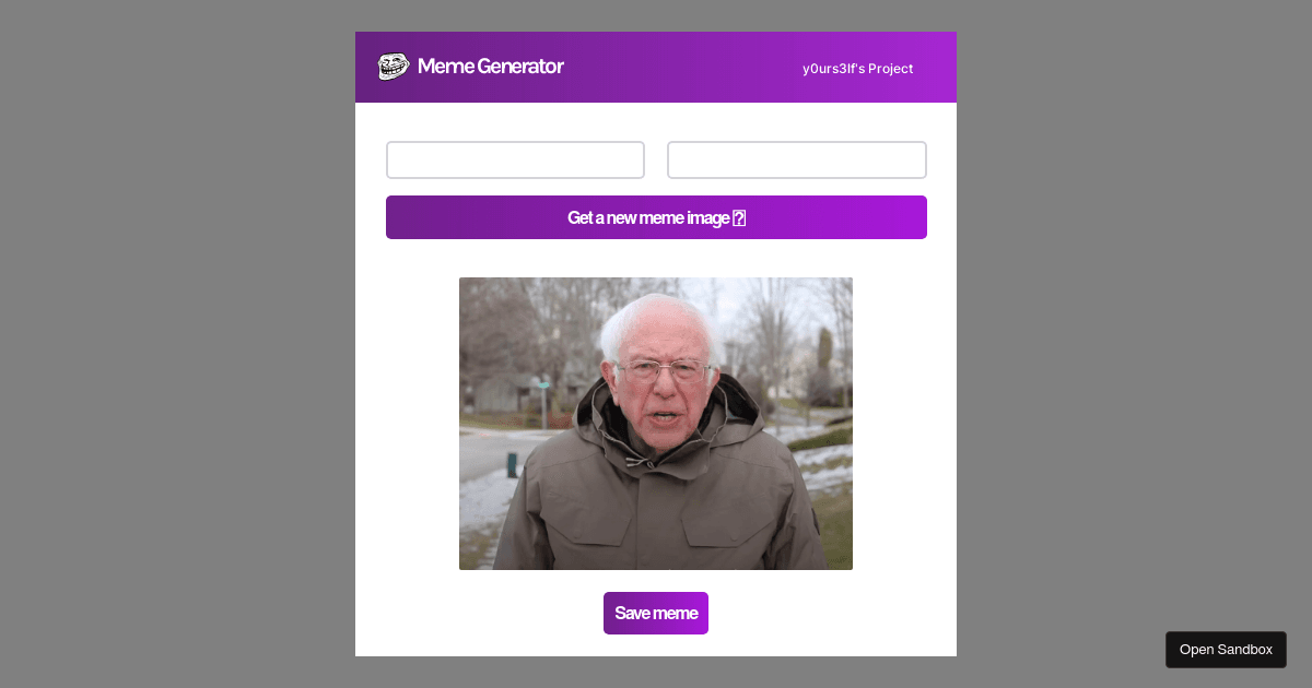 meme-generator - Codesandbox