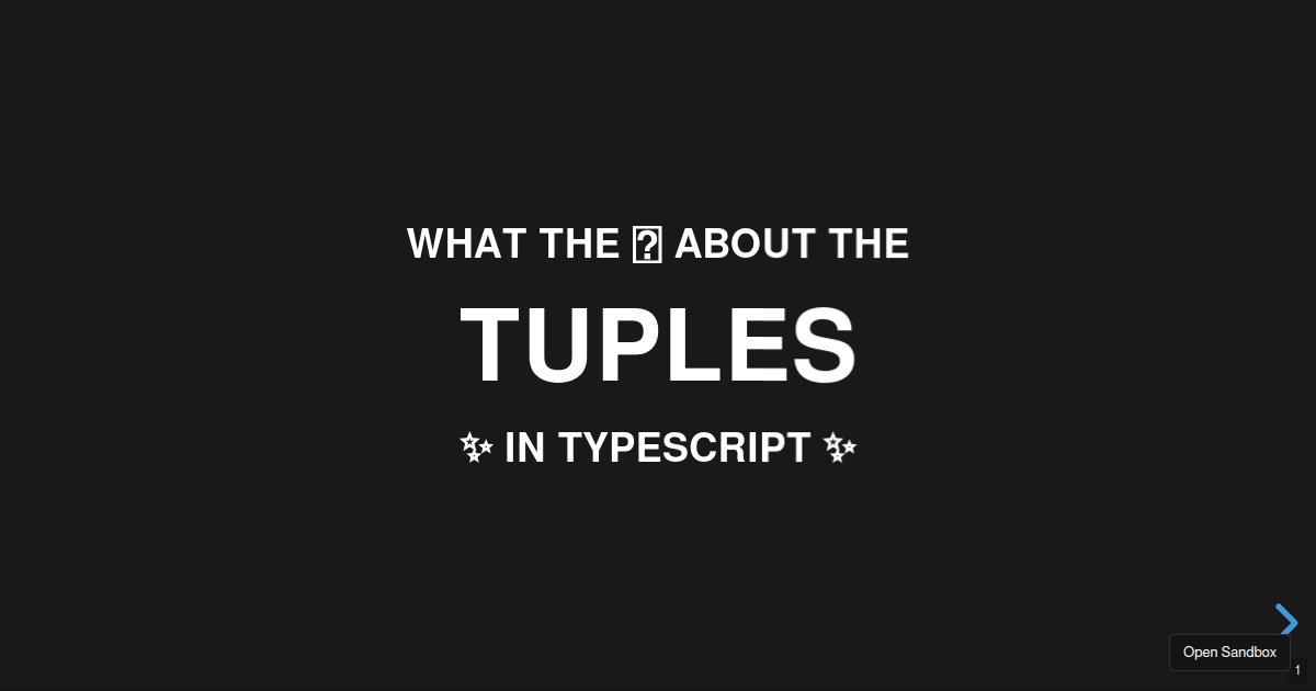 Tuple Typescript TypeScript Tuples - Codesandbox