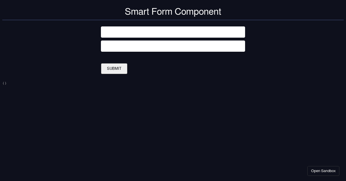 React Hook Form - Smart Form Component (forked) - Codesandbox