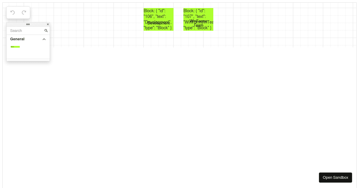 Node and Edge Arrays - DevExtreme Diagram (forked) - Codesandbox