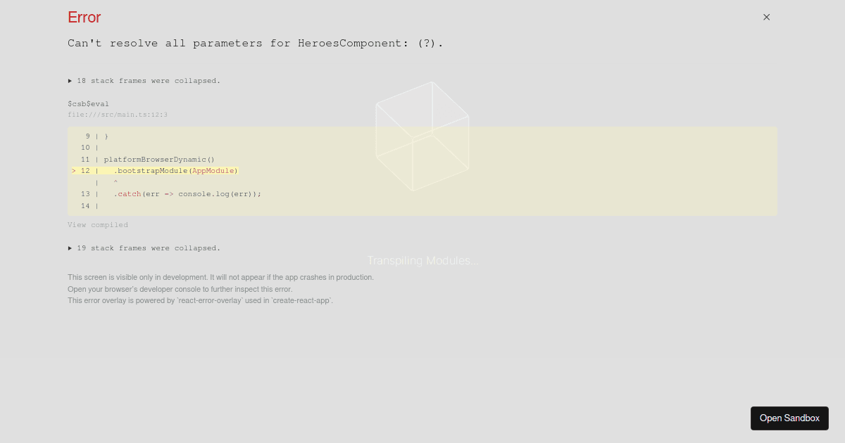 Angular - Codesandbox