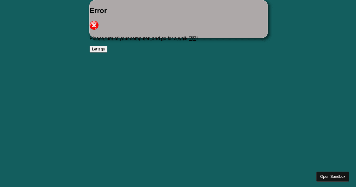 error-windows - Codesandbox