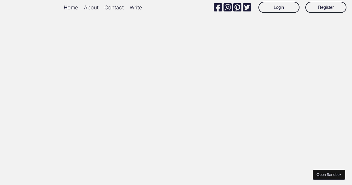 Blog (forked) - Codesandbox