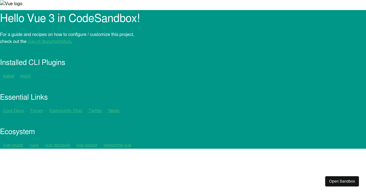 vue-3 - Codesandbox