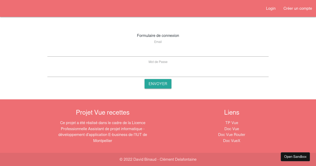 vue - Codesandbox