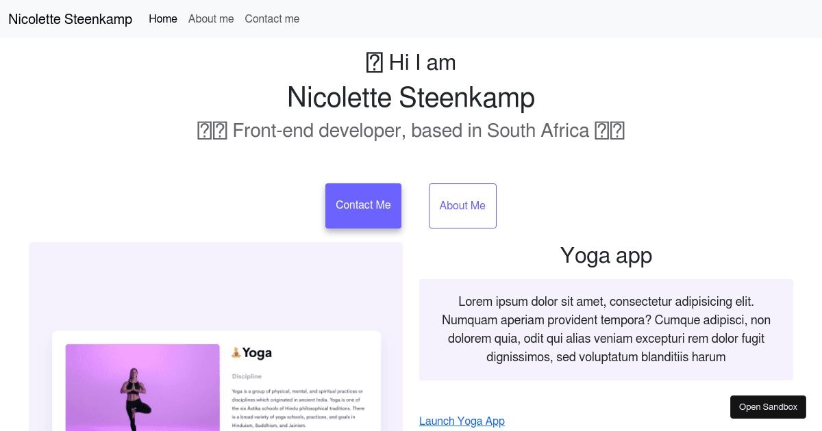 Advanced Bootstrap homework - challenge (forked) - Codesandbox