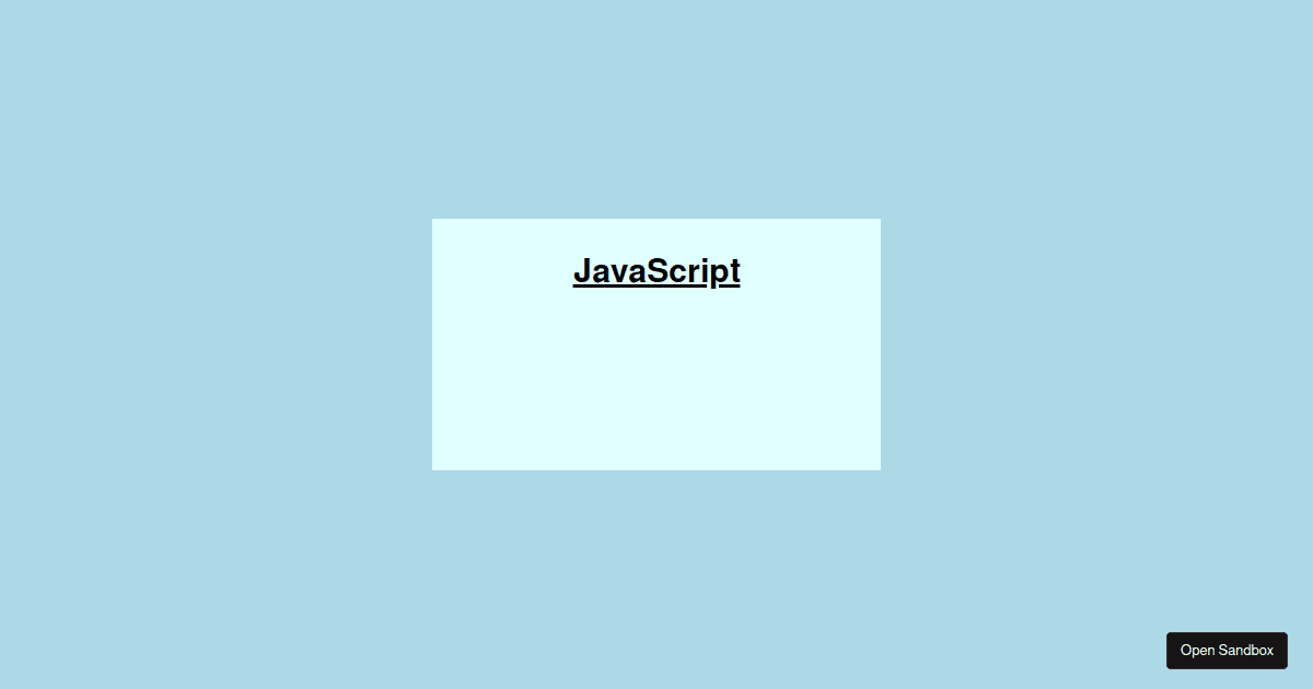 Template - Codesandbox