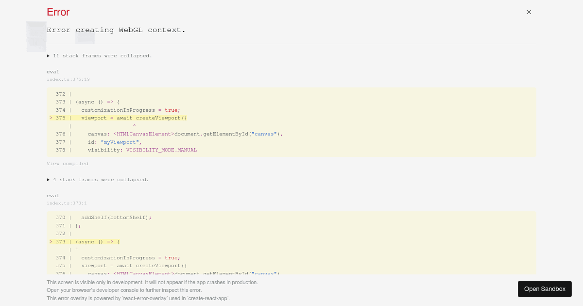 interactions - Codesandbox