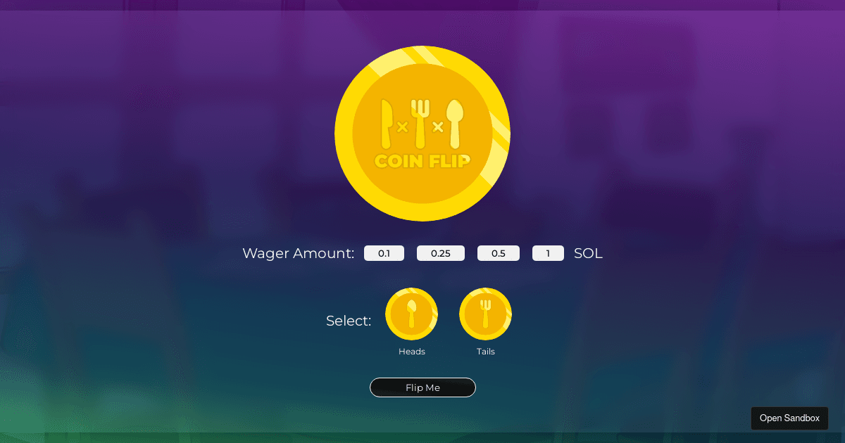 coinflip Codesandbox
