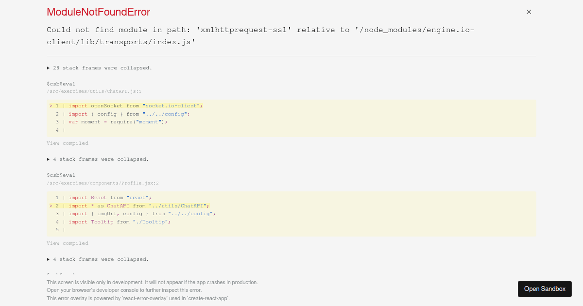 Hooks Workshop - Codesandbox