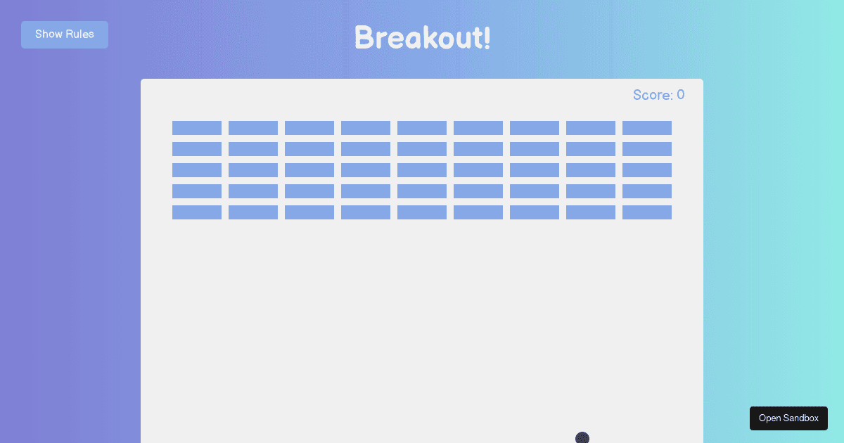 Solygambas/html-css-javascript-projects: 075-breakout Game - Codesandbox