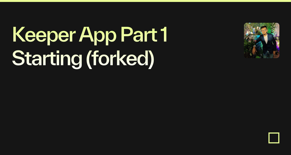 Keeper App Part 1 Starting (forked) - Codesandbox