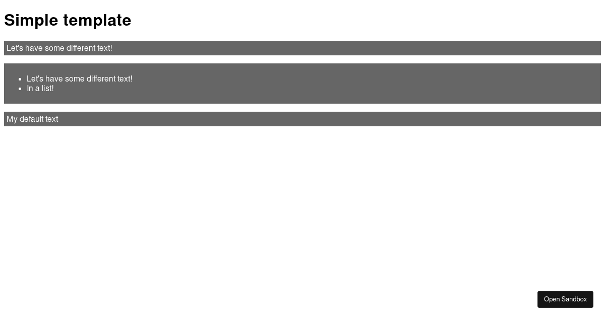 simple-template - Codesandbox
