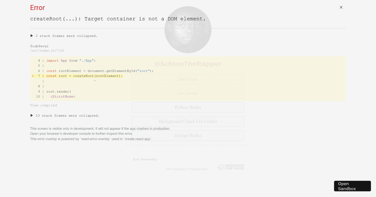 react - Codesandbox