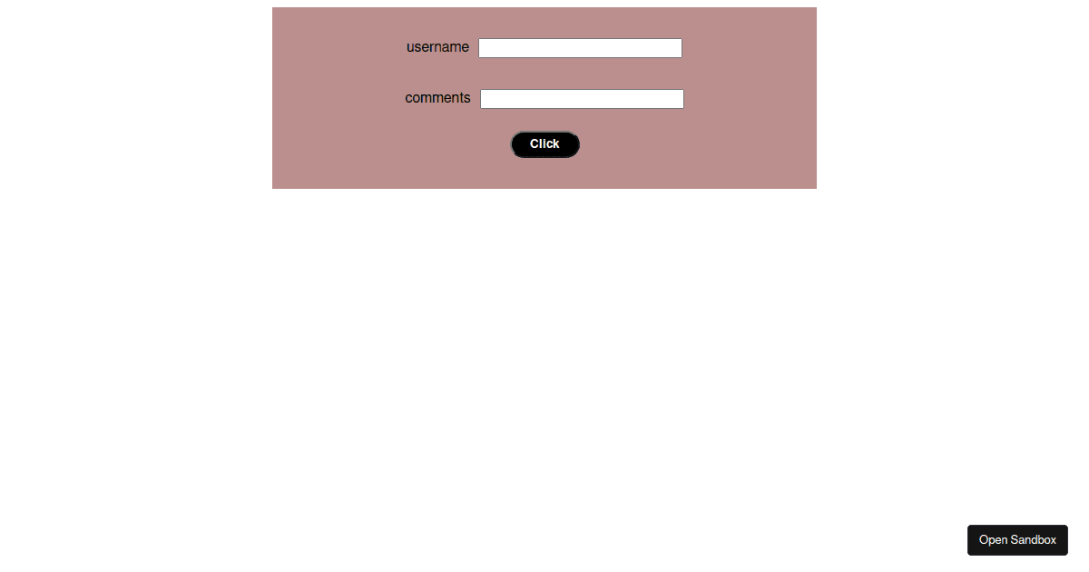 react - Codesandbox