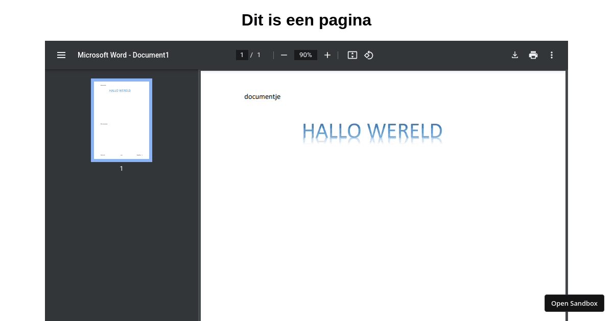 pdf object (forked) - Codesandbox