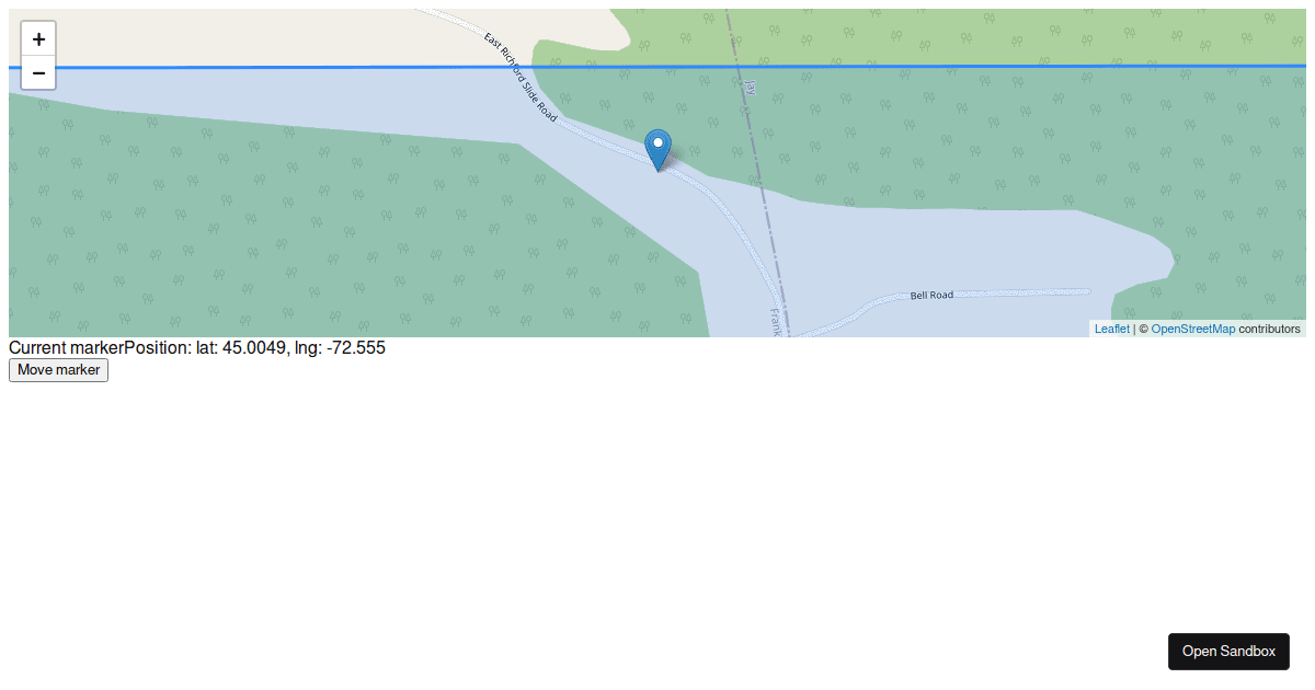 React Leaflet Map with marker (forked) - Codesandbox