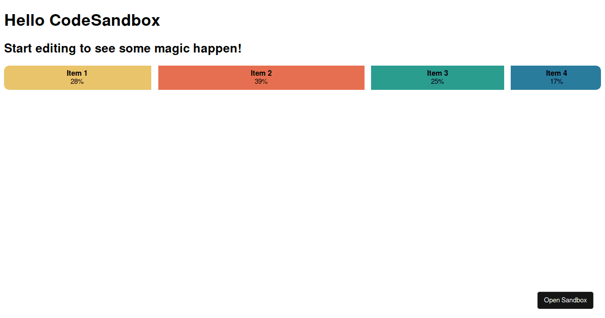 dragable-percentages - Codesandbox