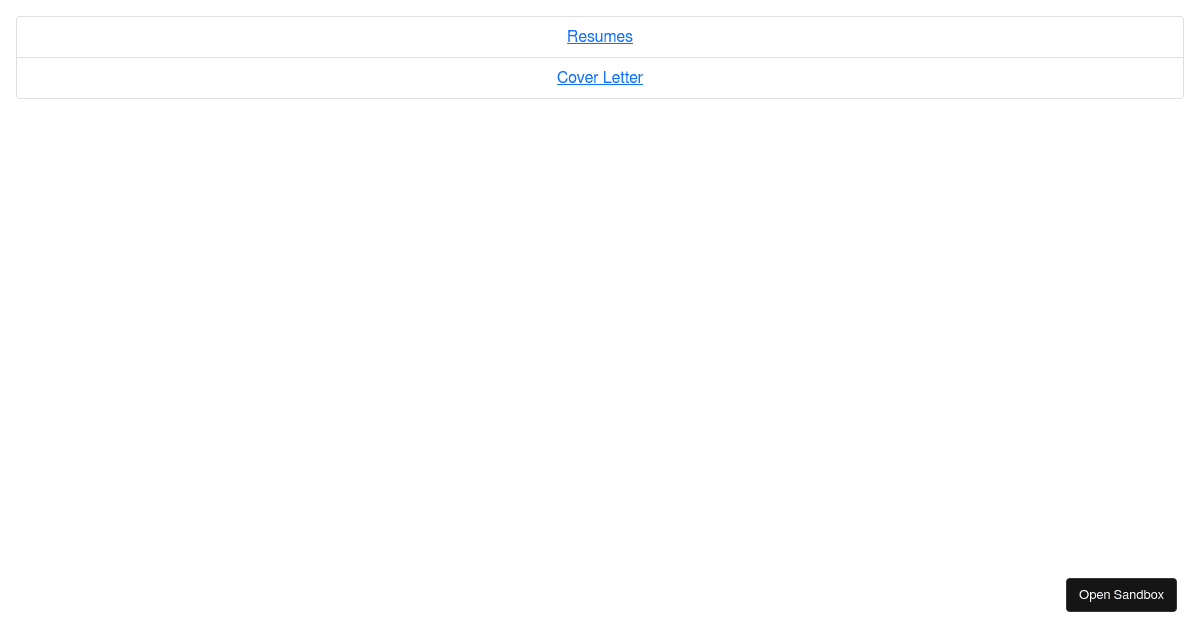 react - Codesandbox