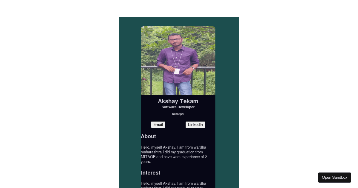 react - Codesandbox