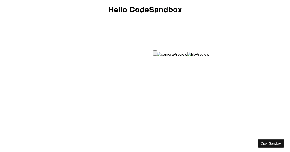 react-webcam debug - Codesandbox