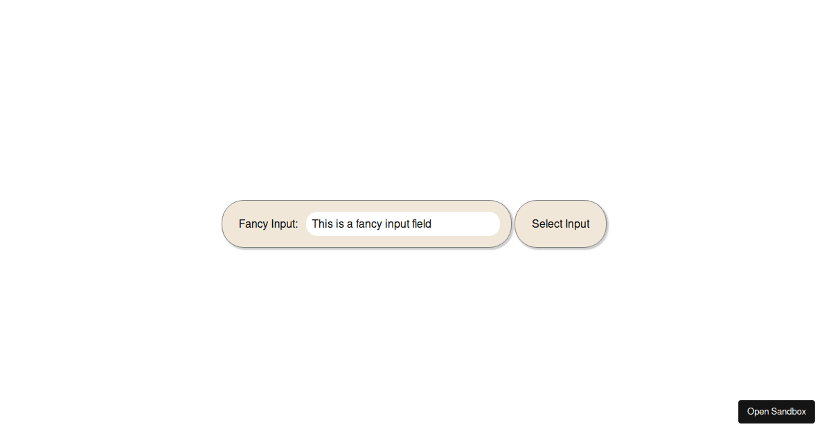 React Ref Forwarding 1.0 - Codesandbox